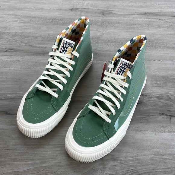 🔹VANS- (Karina Rozunko) MENS GREEN HIGH TOPS SHOES - Picture 5 of 11